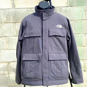 The North Face Grey Puffy Inside Jacket Medium